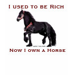 Friesian Horse Humor shirts