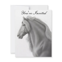 Friesian Horse Invitation