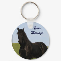 Friesian Horse Keychain 5