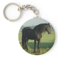 Friesian Horse Keychains