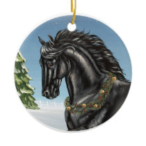 Friesian Horse Ornament