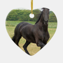 Friesian Horse Ornament