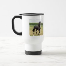 Friesian Horse Plastic Travel Mug