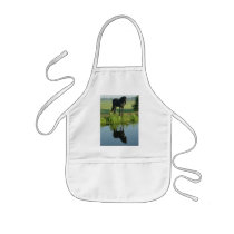 Friesian Horse Reflection in water Aprons