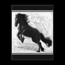 Friesian Power Postcard, customizable by RookyStudios Friesian Power Postcard, customizable