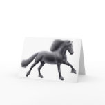 Friesian Running Free Greeting Card