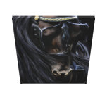 Friesian Spirit - Horse Painting Gallery Wrapped Canvas