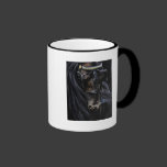 Friesian Spirit - Horse Painting Coffee Mugs