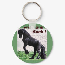 Friesians Rock Keychains