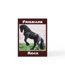 Friesians Rock Notecards,customizable by RookyStudios Friesians Rock Notecards,customizable