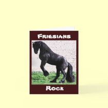 Friesians Rock Notecards,customizable