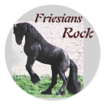 Friesians Rock Stickers