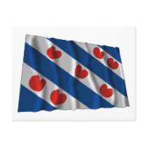 Friesland Waving Flag Postcard