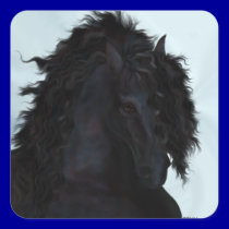Frieze horse/Friesian horse stickers