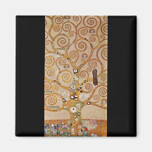 Frieze II by Gustav Klimt Fridge Magnets
