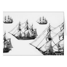 Frigate fleet greeting card