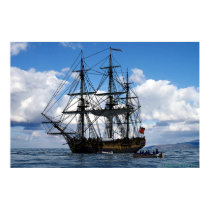 frigate lying at anchor posters
