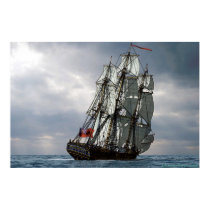 frigate racing along posters