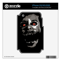 Fright Face Decals For The iPhone 3GS