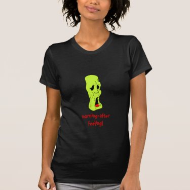 Fright Fest Cartoon Ghoul ladies petite t-shirt