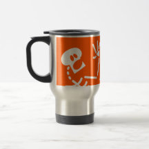 Frightened Skeleton Coffee Mug