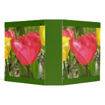 Fringed Tulips Avery Binder