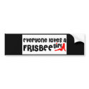 Frisbee bumper stickers