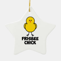 Frisbee Chick Ornaments