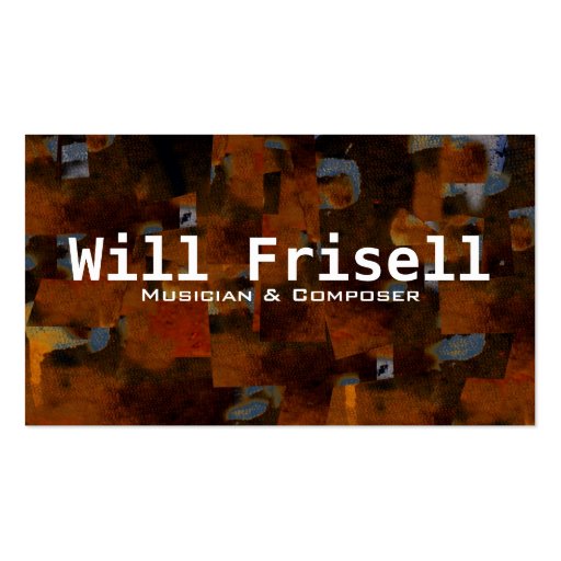 "Frisell" Business Card Template (front side)