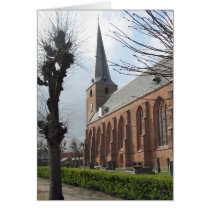 Frisian Church in Kollum, Friesland Photo Card by hollandshop Frisian Church in Kollum, Friesland Photo Card