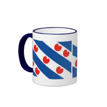 Frisian flag Friesland Holland Mugs