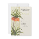 Fritillaria Floral Wedding Invitation RSVP 2 invitation