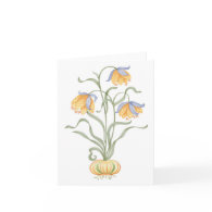Fritillarias - Note Card card