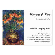Fritillaries in a Copper Vase by Van Gogh. Business Card Template