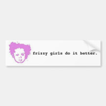Frizzy Girls Bumper Sticker