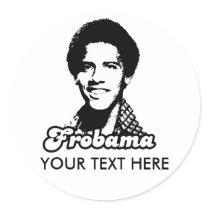Frobama Gear Round Sticker