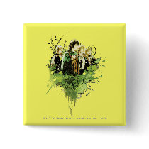 Frodo with Hobbits Vector Collage Pin