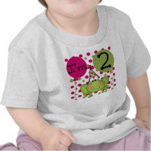 Frog 2nd Birthday Pink Shirts