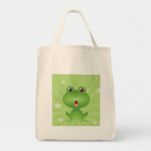 Frog Amphibian Green Frogs Cute Cartoon Animal Bags