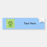 Frog Amphibian Green Frogs Cute Cartoon Animal Bumper Stickers