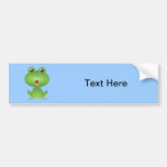 Frog Amphibian Green Frogs Cute Cartoon Animal Bumper Stickers