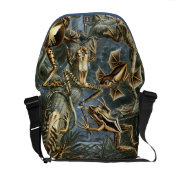 Frog Amphibians Illustration Courier Bag