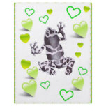 frog and hearts flyer design