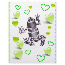 frog and hearts letterhead design