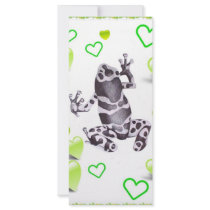 frog and hearts rack cards