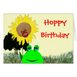 Frog and Ladybug Birthday Cards