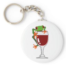 Frog and Wine Key Chains