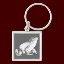 Frog Art Keychain Bullfrog Keychains Frog Gifts keychains