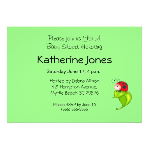 Frog Baby Shower Invites
