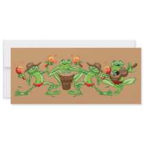 Frog band invitations